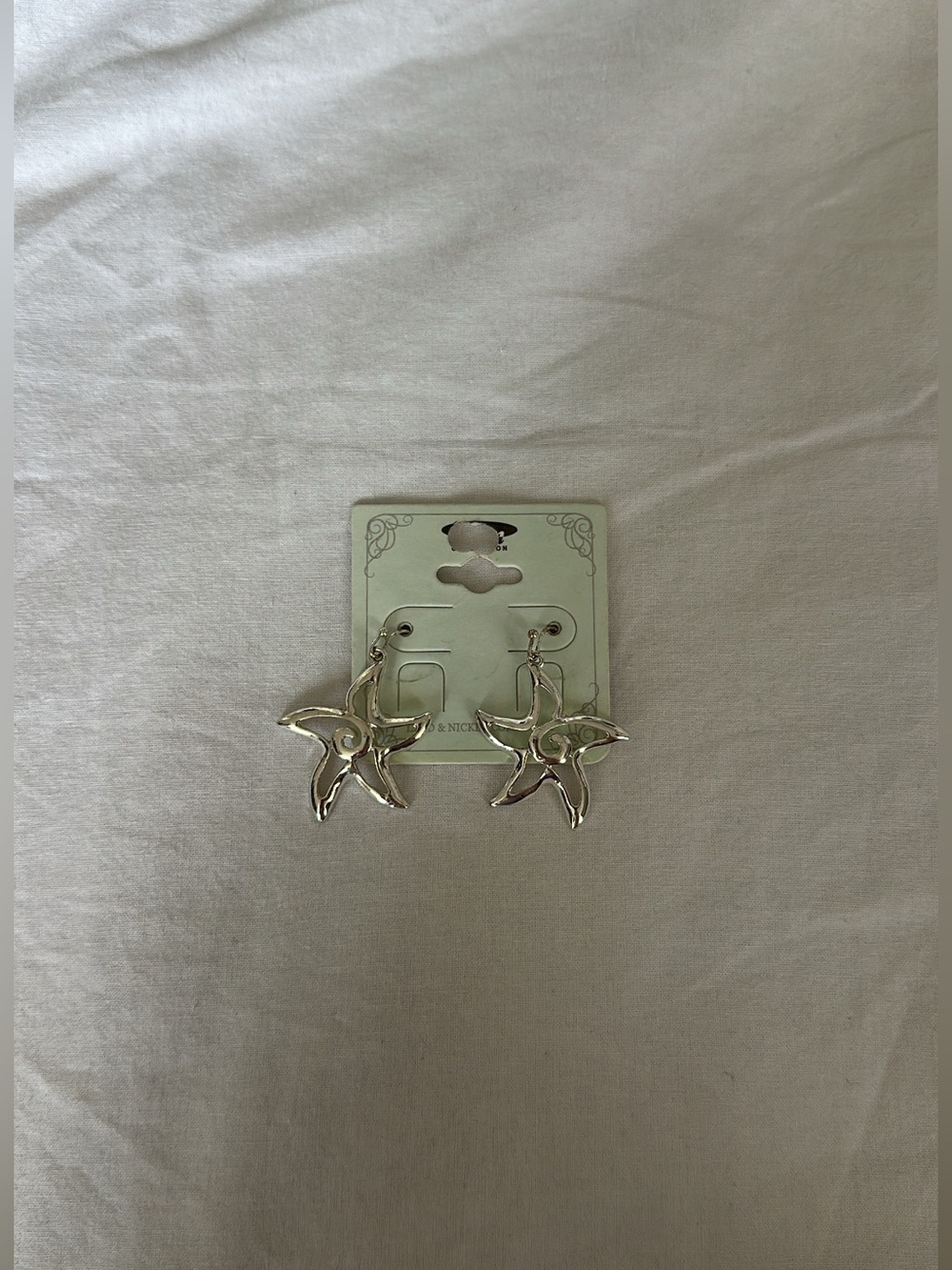 Silver Starfish Earrings